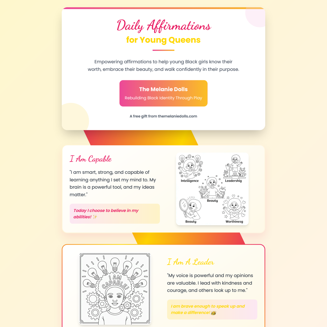 Daily Affirmations Digital Download Gift